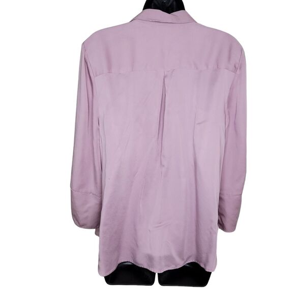 J. Jill lavender rayon blouse top Size Large - Picture 2 of 6